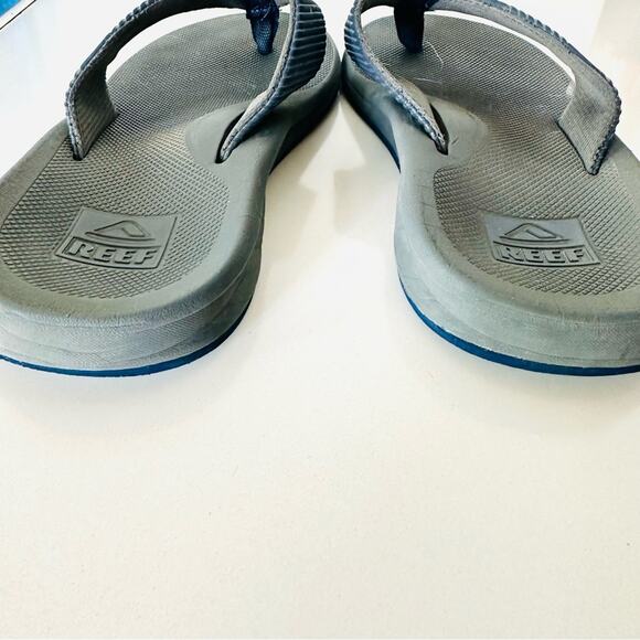 MENS REEF Black Navy Blue Flip Flop Beach Pool Cushion Sandals Slides Shoes 9 main image 10